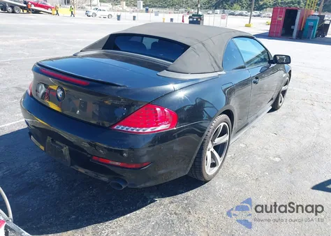 2008 BMW 650I из США, поврежденный, VIN WBAEB53578CX61989